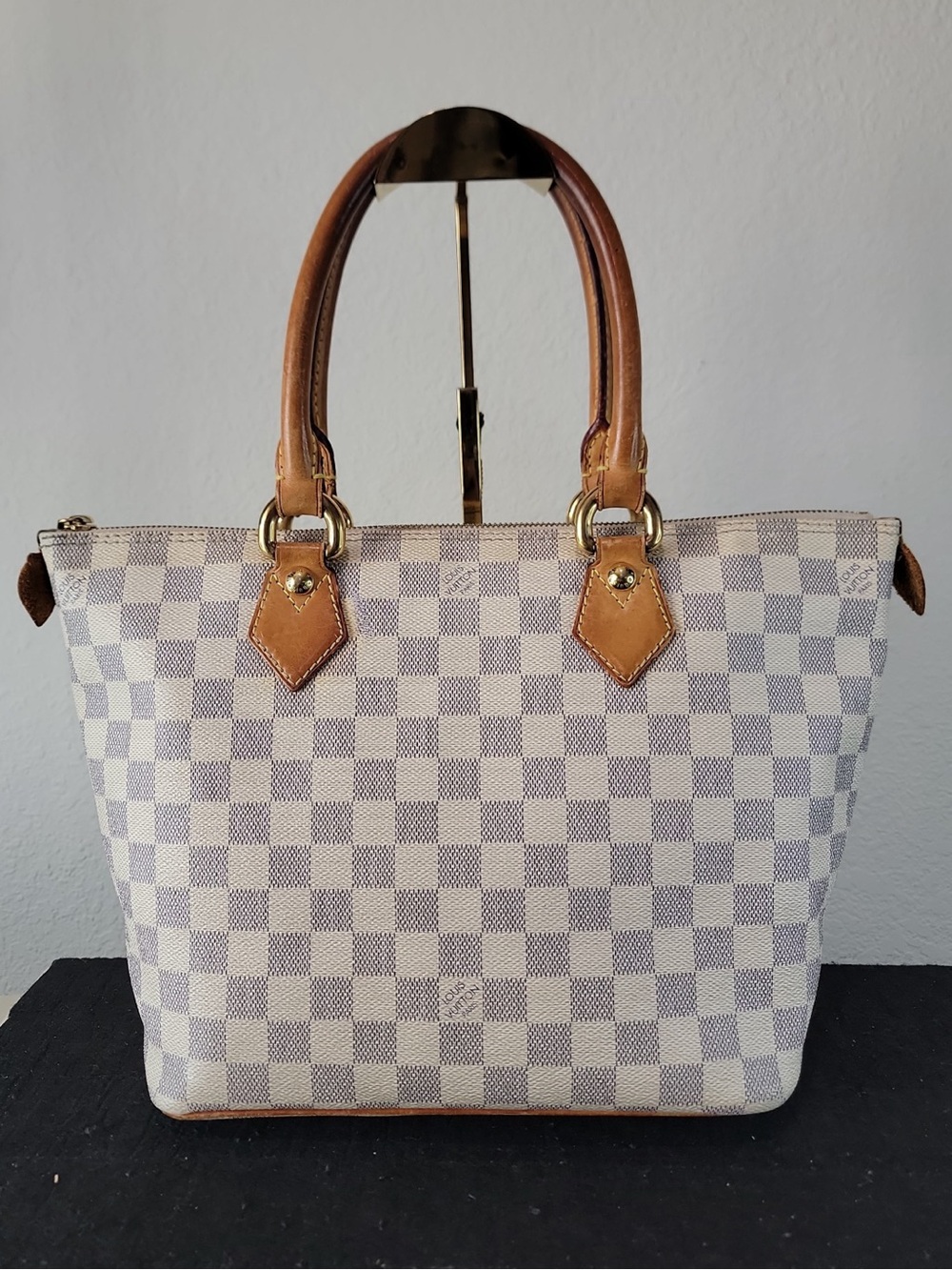 •LOUIS VUITTON• Damier Azur Saleya Pm
